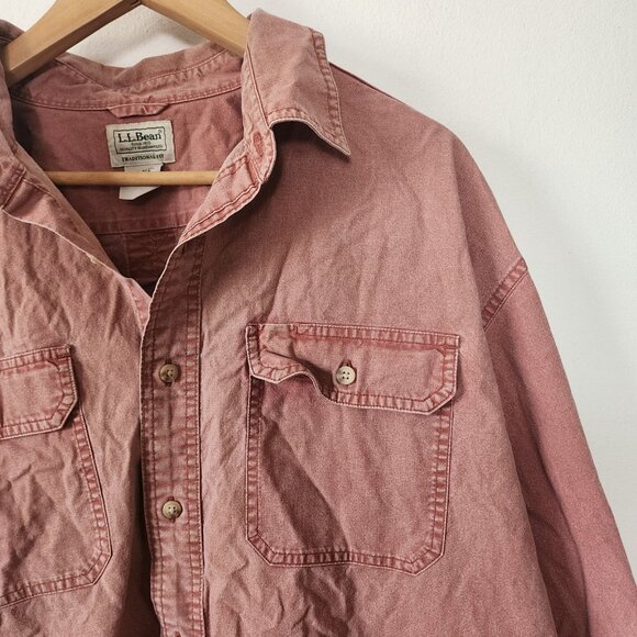Ll Bean Traditional Fit Top XL Regular 100% Cotton - Picture 4 of 6